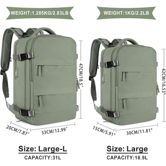 Large Travel Backpack For Women Men,Carry On Backpack,Hiking Backpack Waterproof - Picture 2 of 8